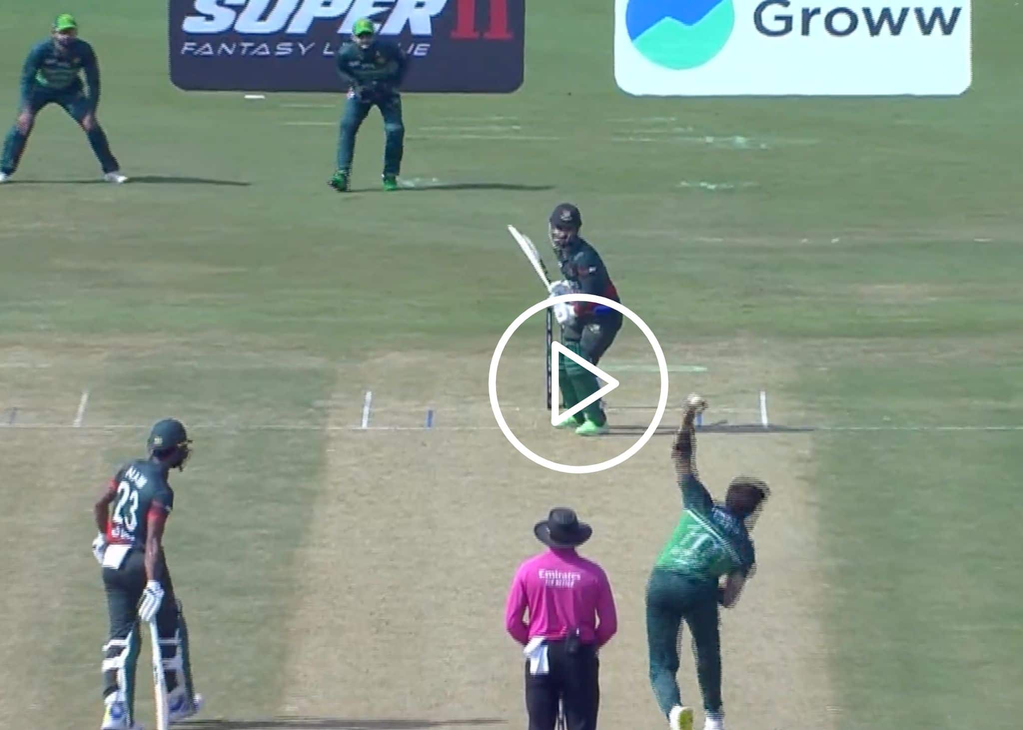 [Watch] Shaheen Afridi Ends Litton Das' Brisk Stay With Extra Bounce in Asia Cup 2023